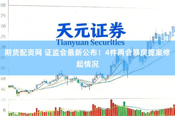 期货配资网 证监会最新公布！4件两会暴戾提案修起情况